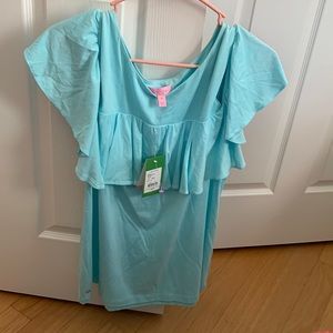 Lilly pulitzer top / off sleeve